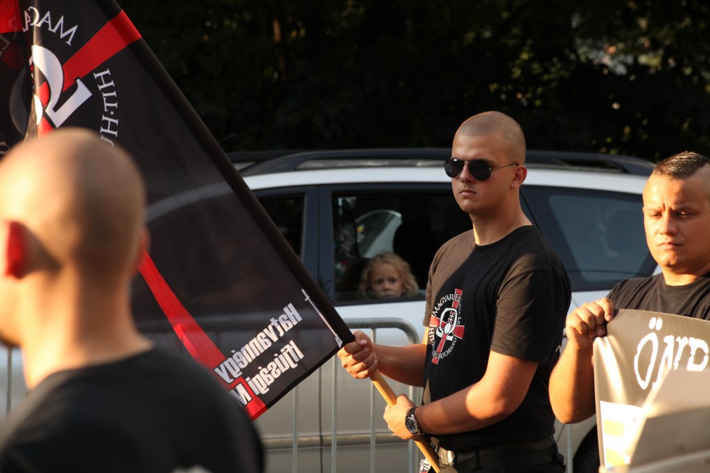 Manifestation du Jobbik (extrême droite) à Budapest.