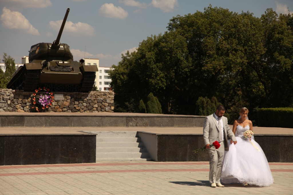 Mariage à Tiraspol (Transnistrie).